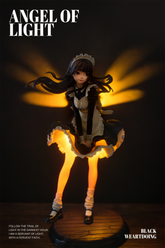 【Angel of Light】Black & Blue & Pink