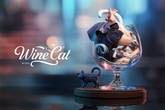 【WeArtDoing X からあげ豆腐】Wine Cat(Preorder)