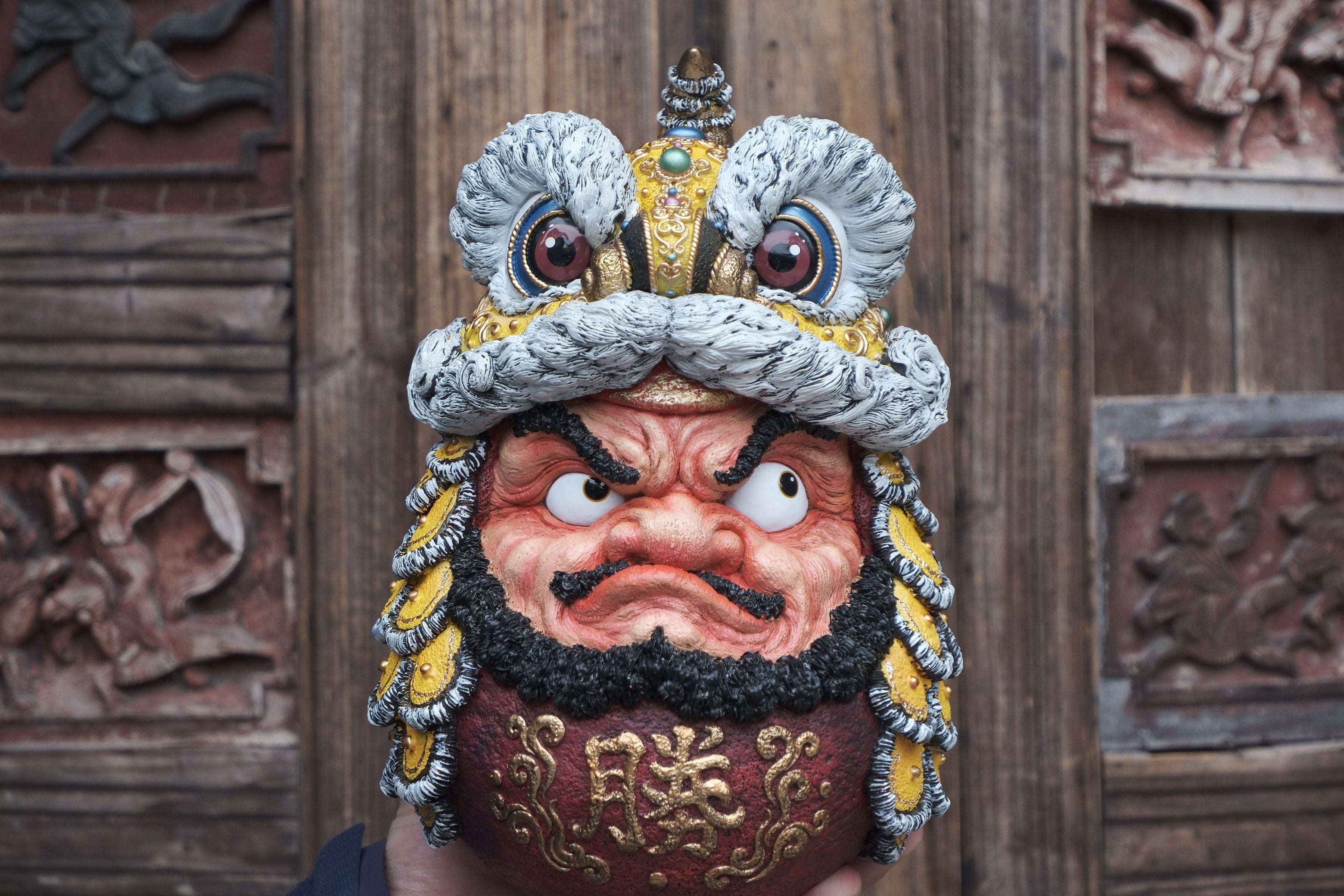 Daruma Doll】Samurai Skull & Lion Dance – SANKTOYS