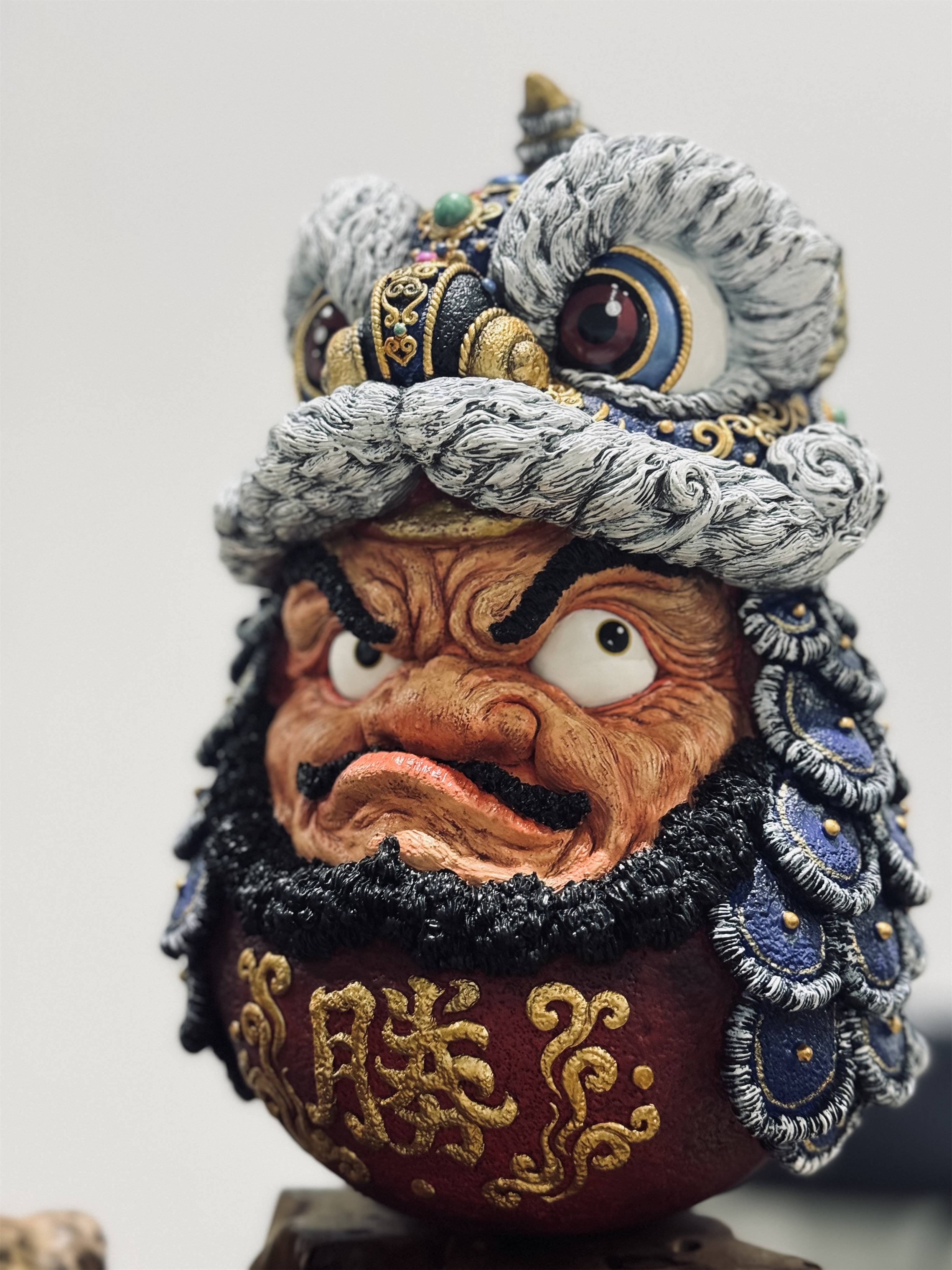 Daruma Doll】Samurai Skull & Lion Dance – SANKTOYS