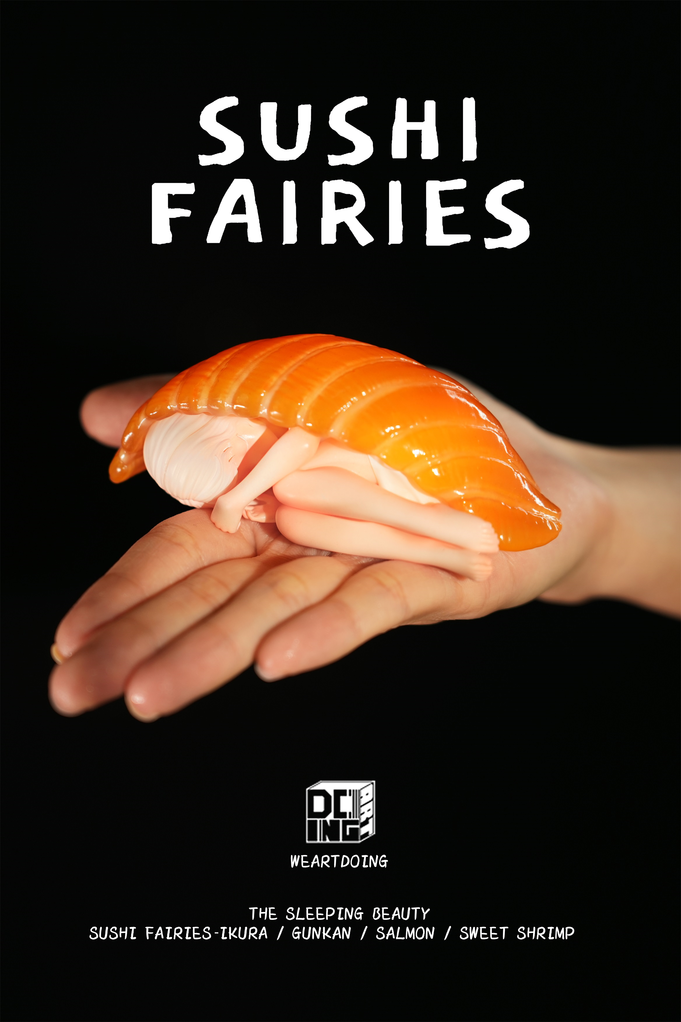 ●Sushi Fairies(寿司の妖精・Shrimp)塗装済み完成品● Sleeping Beauty】Sushi Fairies – SANKTOYS