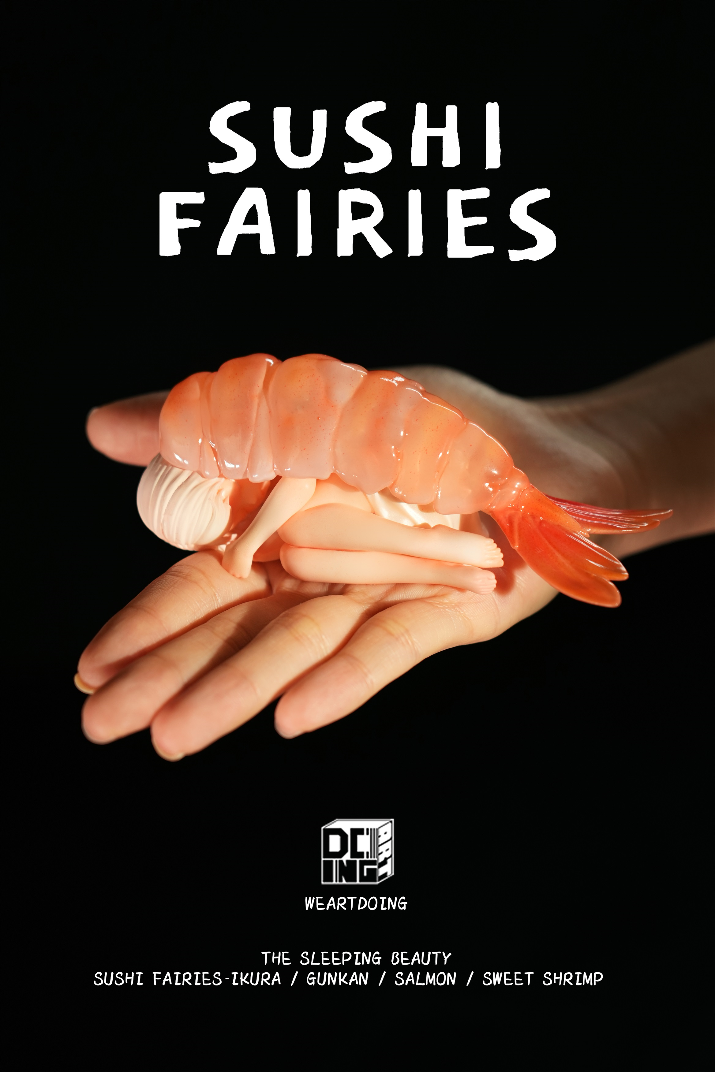 ●Sushi Fairies(寿司の妖精・Shrimp)塗装済み完成品● Sleeping Beauty】Sushi Fairies – SANKTOYS